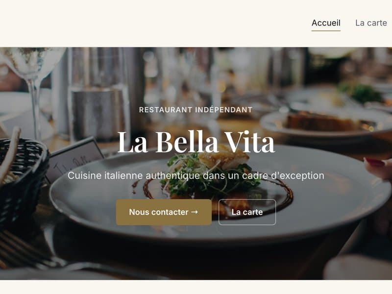 Site La Bella Vita